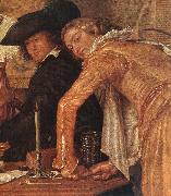 BUYTEWECH, Willem Merry Company (detail) painting